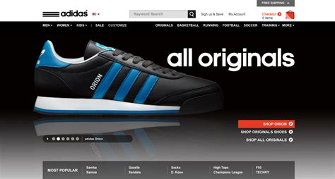 adidas us official website.